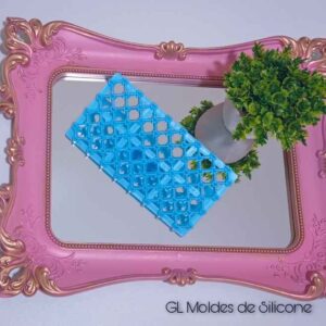 Carimbo azul coração