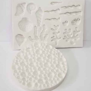 Fundo do mar kit algas e bolhas