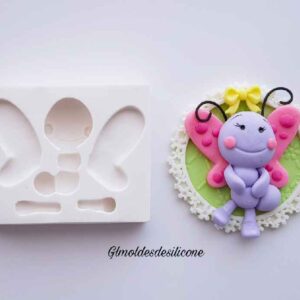 Galinha Pintadinha Borboleta 6cm