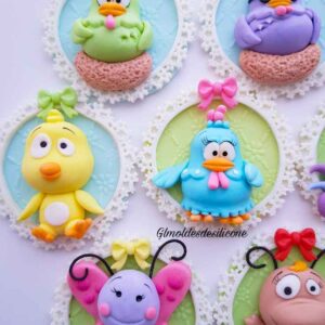 Galinha Pintadinha Completo com textura/moldura