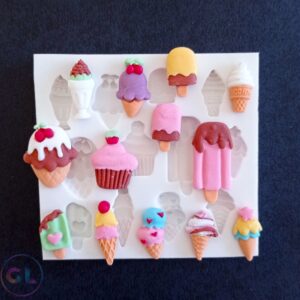 Molde mini sorvetinhos