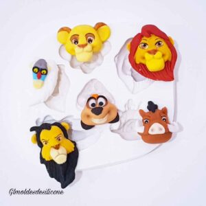 Rei Leão kit mini cabeças