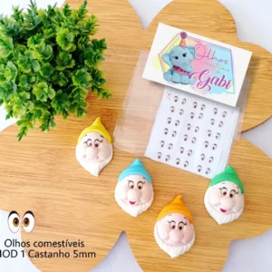 Olhos comestíveis MOD 1 Castanho