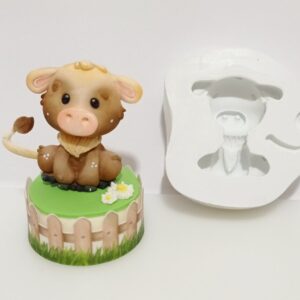 Fazendinha Rústica Vaca sentada