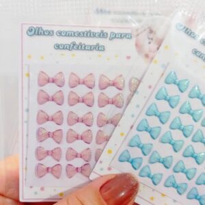 Laço comestíveis de Gelatina Azul