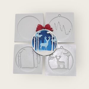 Molde Efeito 3D Cervo 2