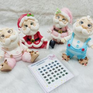 Olhos comestíveis Papai Noel G