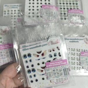 PACOTE COM 10 CARTELAS OLHOS COMESTÍVEIS VARIADAS