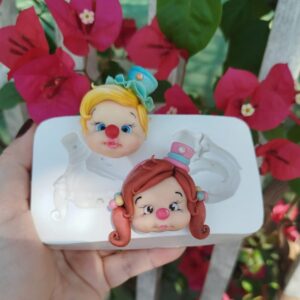 Palhacinhos cabeças Cut