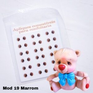 Olhos de gelatina 19G Marrom