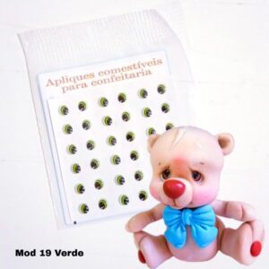 Olhos de gelatina 19G Verde