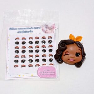 Olhos de gelatina Pálpebras e Olhos Morena