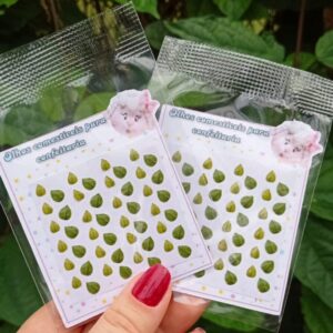 Olhos de gelatina Folhinhas