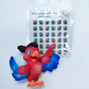 Olhos de gelatina Arara