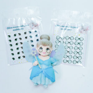 Olhos e óculos Fada Madrinha