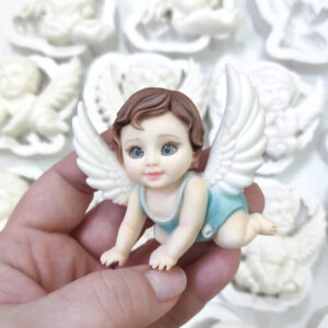 Olhos comestíveis de gelatina Anjo azul P