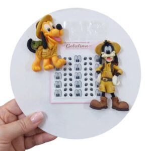 Olhos de gelatina Pateta e Pluto