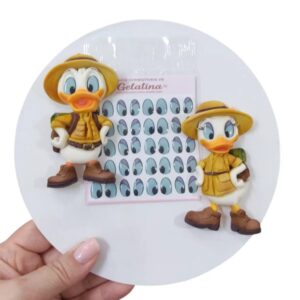 Olhos de gelatina Margarida e Pato Donald