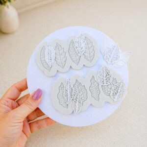 Moldes folhas de renda kit