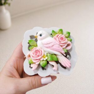 Pássaro rosas jardim