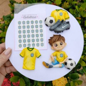 Apliques de gelatina Brasão CBF