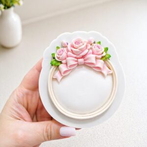 Moldura Redonda Rosas