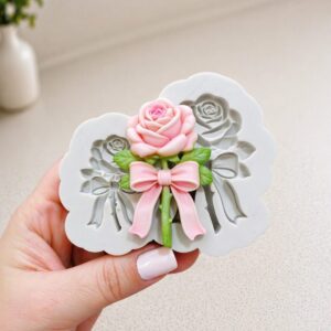 Rosa laços kit Jardim