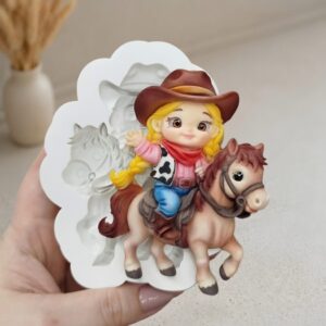 Fazendeira com cavalo