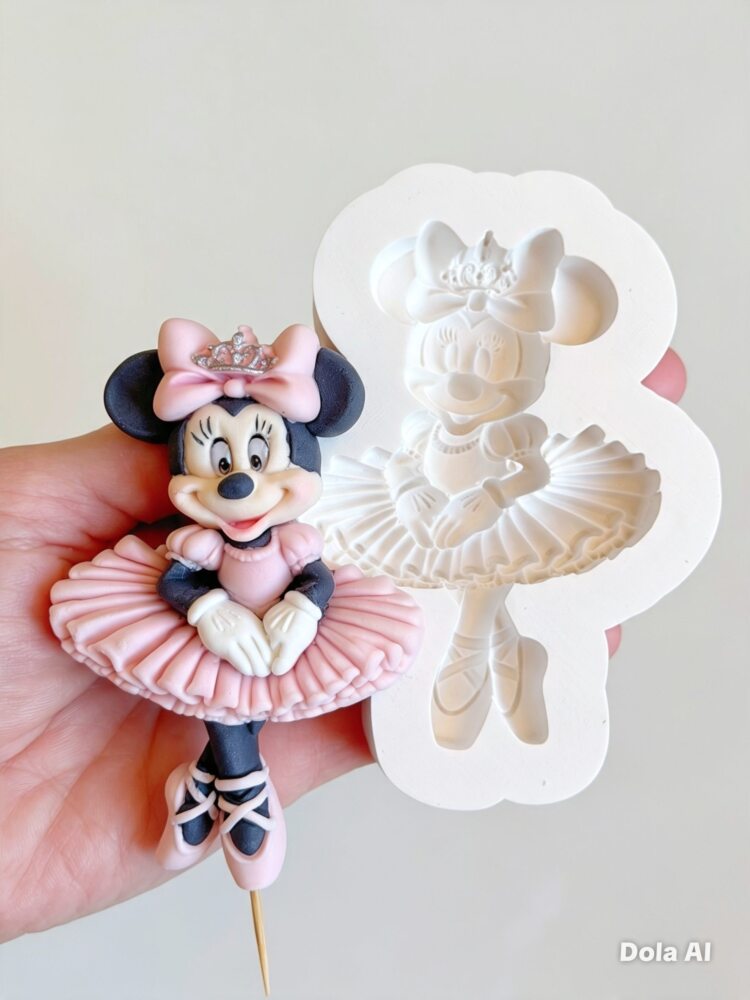 Minnie bailarina em pé