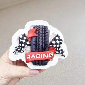 Placa pneu Racing