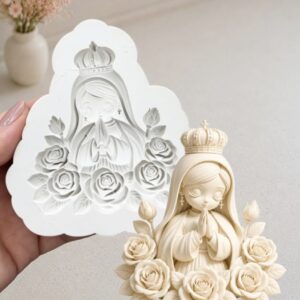 Nossa senhora com rosas