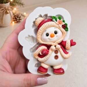 Boneco de neve Fofinho Vermelho natal